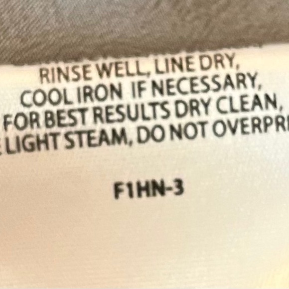 EILEEN FISHER 100% Silk Georgette Crepe Mandarin Collar Shirt - light grey - Picture 5 of 5